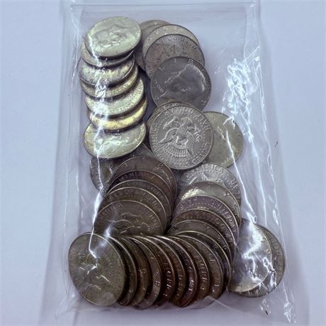 $20 Kennedy 40% Silver Halves 1965-1969