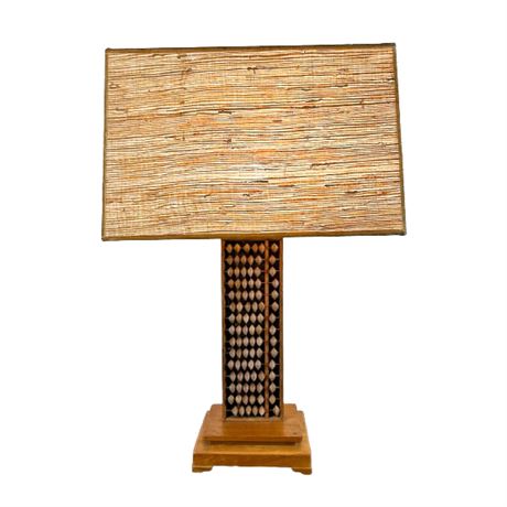 Vintage Japanese Abacus Table Lamp