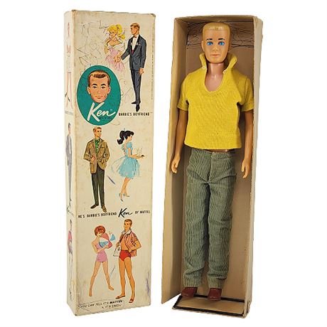 Vintage 1960 Mattel Ken Doll in Original Box