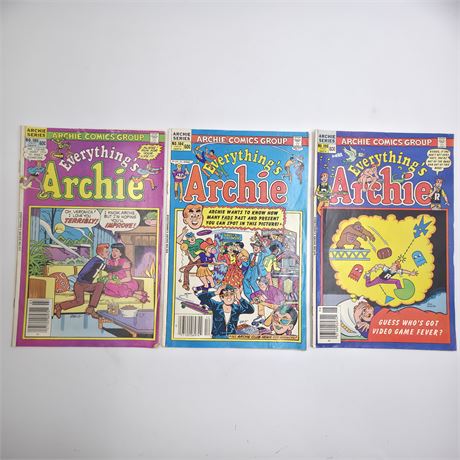 1980's "Archie" Comic Books, Lot of 3