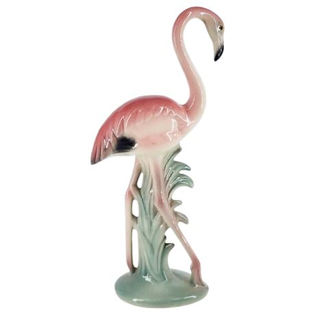 Vintage BRAD KEELER 10" Art Deco Ceramic Pink Flamingo Figurine