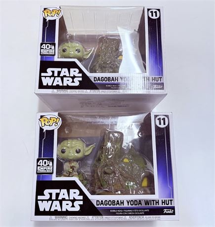 2 Funko Pop Dagobah Yoda Sets
