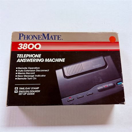 Phonemate 3800 Answering Machine