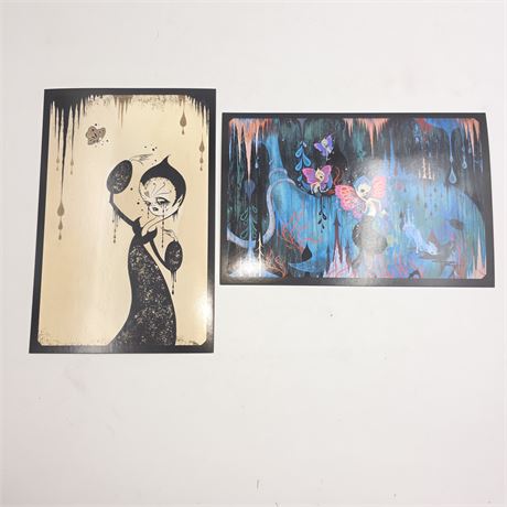 Camille Rose Garcia lot of two 6 X 9 prints