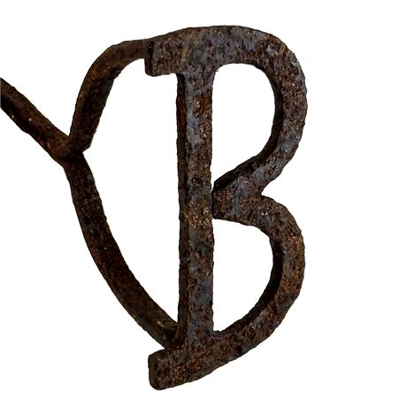 Antique "B" Branding Iron
