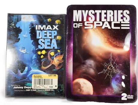 Educational DVD Lot Mysteries of Space & IMAX Deep Sea