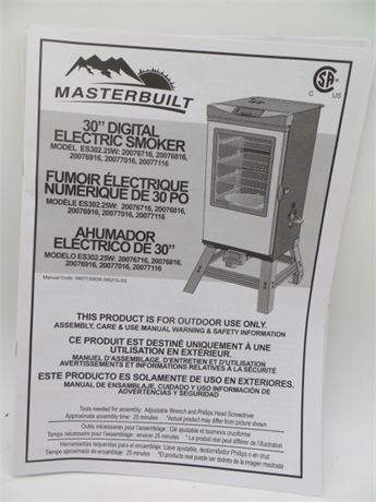 Masterbuilt 30" Electronic Smoker NIB