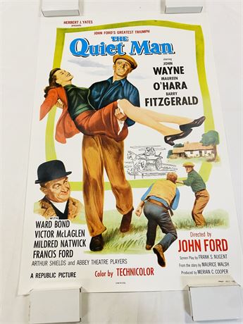 The Quiet Man 27x40 Movie Poster - Rolled, Unused