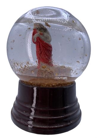 Vintage Travel Religious Jesus Snow Globe Souvenir