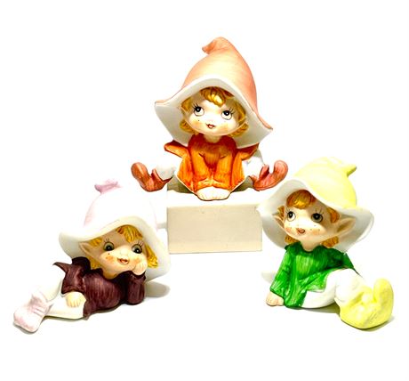 Vtg Homco Fairy/Pixie/Elves - Set of 3