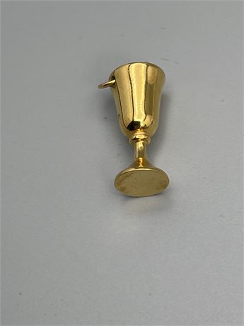 Goldplated tiny chalice charm