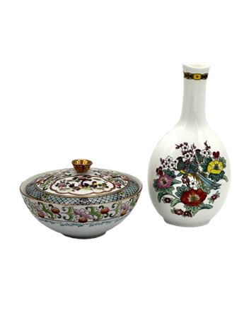 Mikasa Vase & Large Trinket Bowl with Lid
