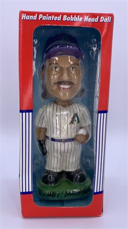 NOS Randy Johnson Baseball Hand Painted Bobble Head Doll Souvenir
