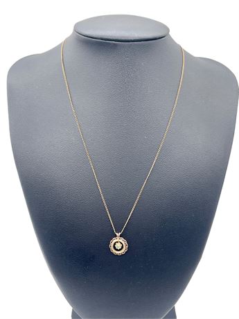 Delicate Gold-Filled Necklace and Pendant