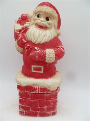 1950's Blow Mold Santa 12" Dapol USA Christmas