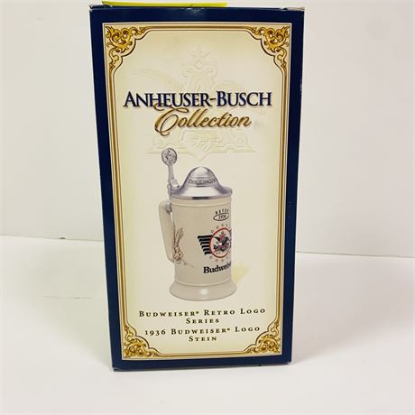 Budweiser 1936 Logo Stein Mint in Orig Box