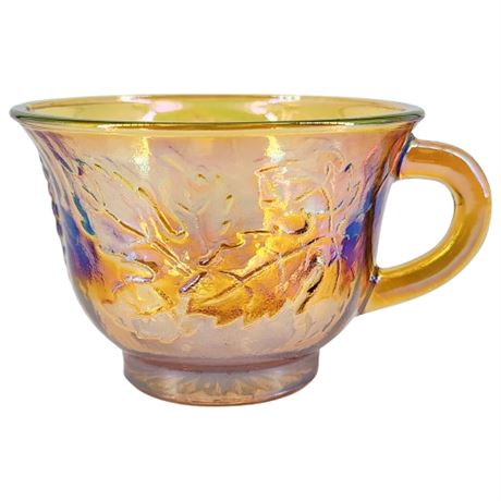 Vintage INDIANA Princess Amber Carnival Glass Punch Mug