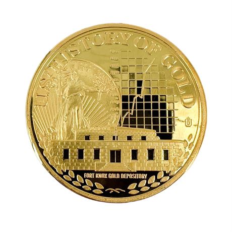 American Mint US History of Gold First Fort Knox Gold Vault Commemorative Coin