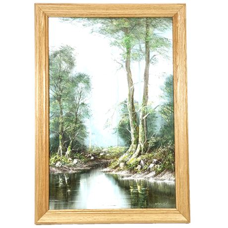 Signed Hans Scheffel Landscape Painting