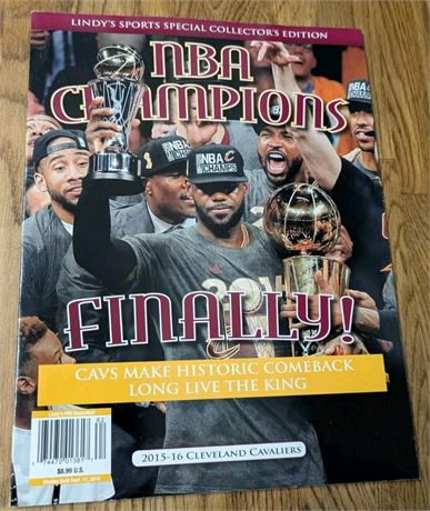 Cleveland Cavaliers NBA Champions Finally! 2015 - 2016 Commemorative Booklet