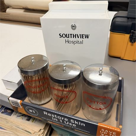Hospital Jars + First Aid Box
