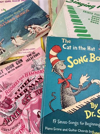 14 Vintage Theatrical, Movie, Musical, Piano & Song Books