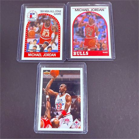 3 Michael Jordan Cards