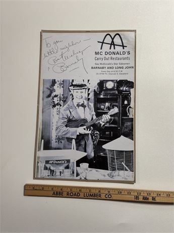 McDonalds Barnaby Poster