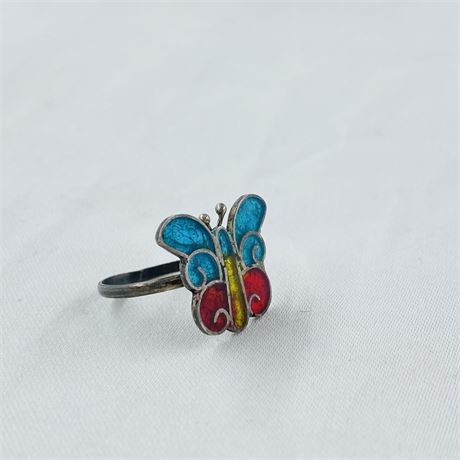 2g Sterling Butterfly Ring Size 7
