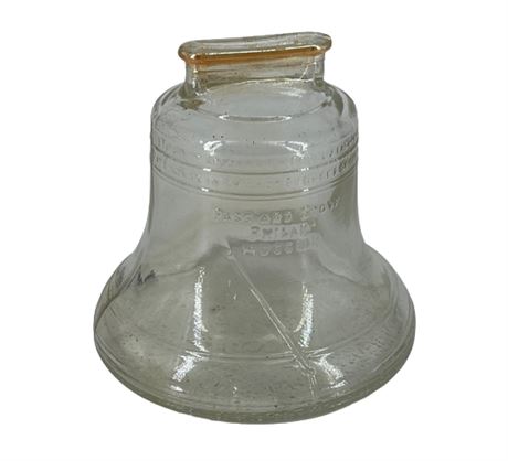 Vintage Glass Liberty Bell Bank