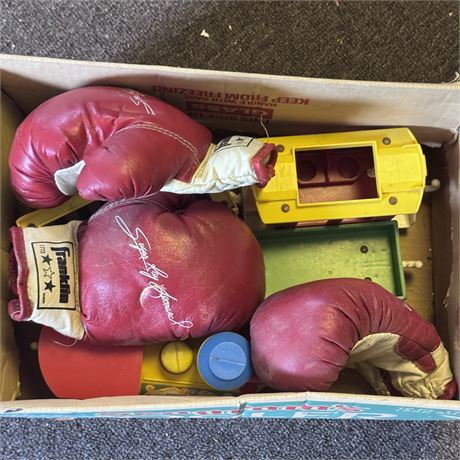 Sugar Ray Leonard and a Fisher Price Train