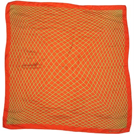 Vintage RICHARD ANUSZKIEWICZ for Smithsonian Institution Op-Art Silk Scarf