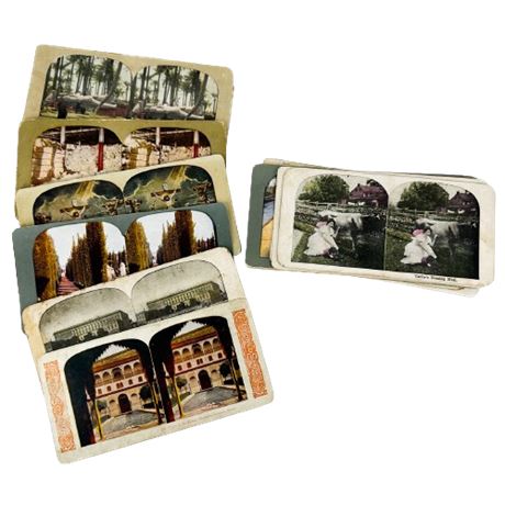 Collection of Assorted Stereoscope Cards
