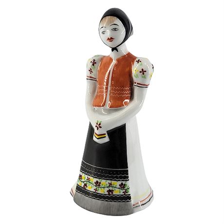 Hollohaza Hungarian Porcelain Girl Figurine