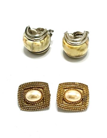 Vintage Earrings Lot - Oscar De La Renta