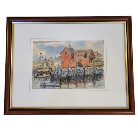 Rockport Harbor Framed Print