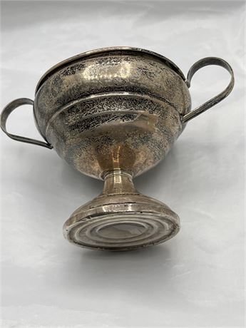 Sterling silver weighted sugar bowl