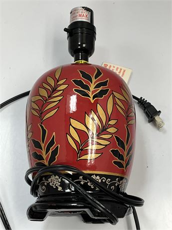 Chinese ginger jar  multi color table lamp