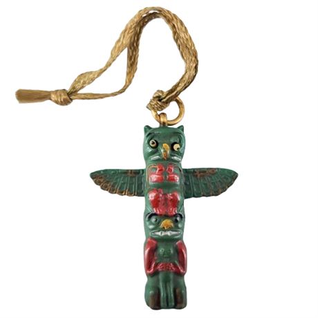 Vintage Thunderbird Totem Pole Souvenir of Vancouver BC