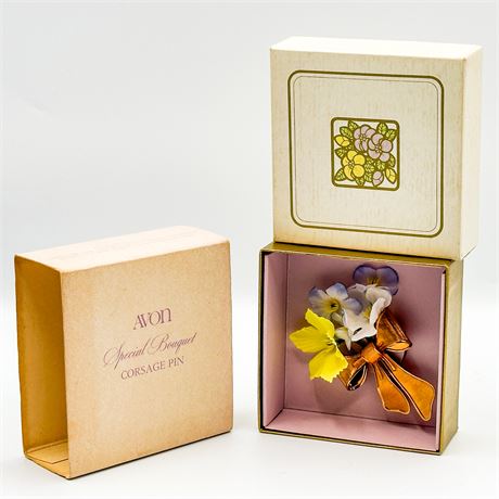Vintage Avon "Special Bouquet" Corsage Pin