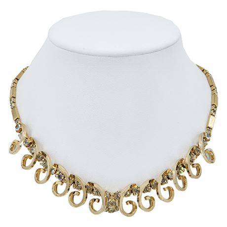 Vtg 1959 SARAH COVENTRY "Celestial Fire" Rhinestone Necklace