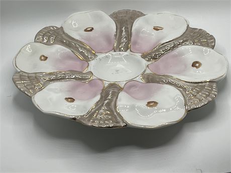 1880’s porcelain German oyster plate
