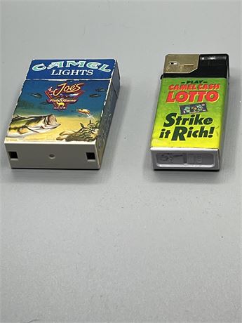1992 and 1993 Joe camel cigarettes lighter lot