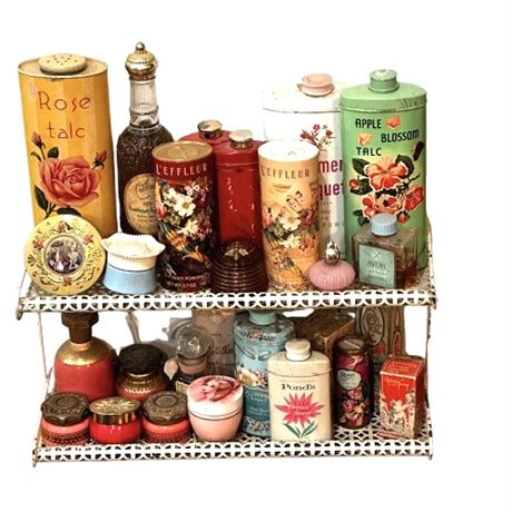 Metal Shelf with Ephemera