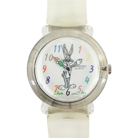 Vintage 90s WARNER BROTHERS Bugs Bunny Armitron Wristwatch