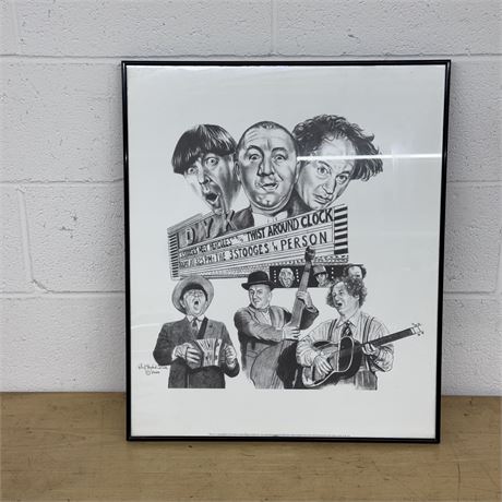 3 Stooges Art Print