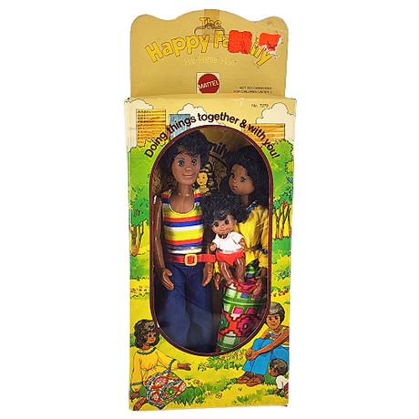 1974 Mattel Happy Family Dolls New in Box