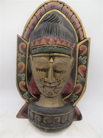 Indonesian Hand Carved Plaque
