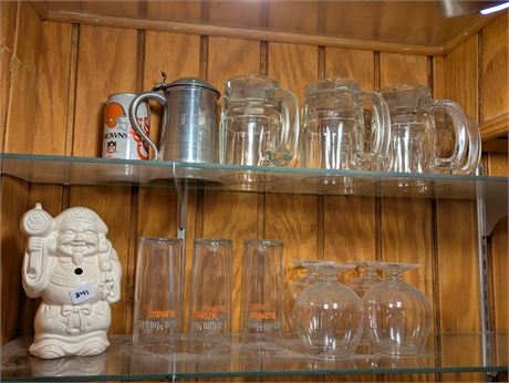 Lot Barware Glasses Captain Morgan, Brandy Snifters, and other glass