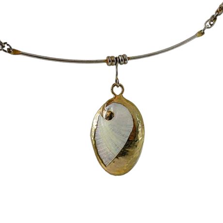 Abalone Shell Pendant Necklace